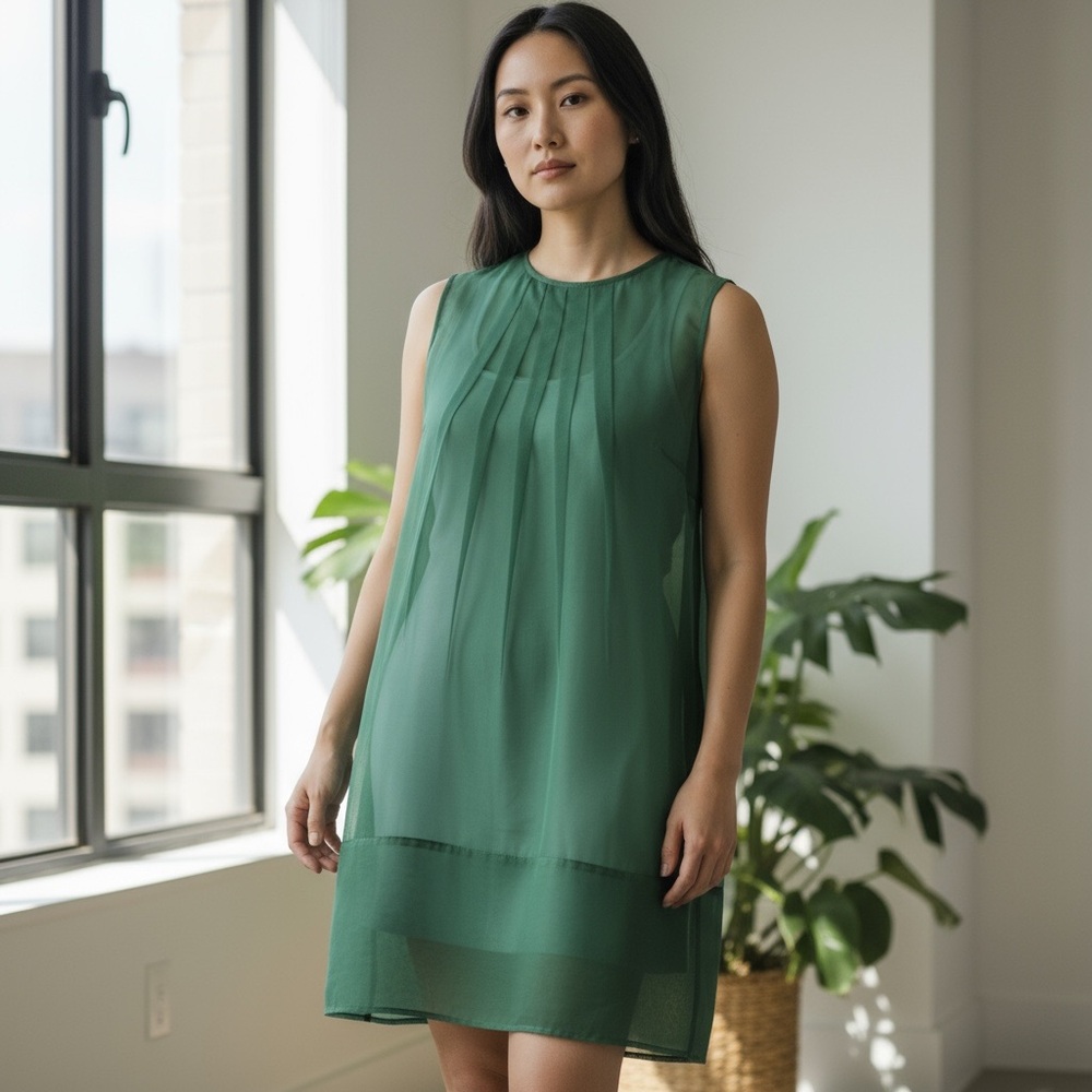 Baum Und Pferdgarten Womens Sleeveless Mini A-Line Kelly Dress Green EU 38‎ US 8